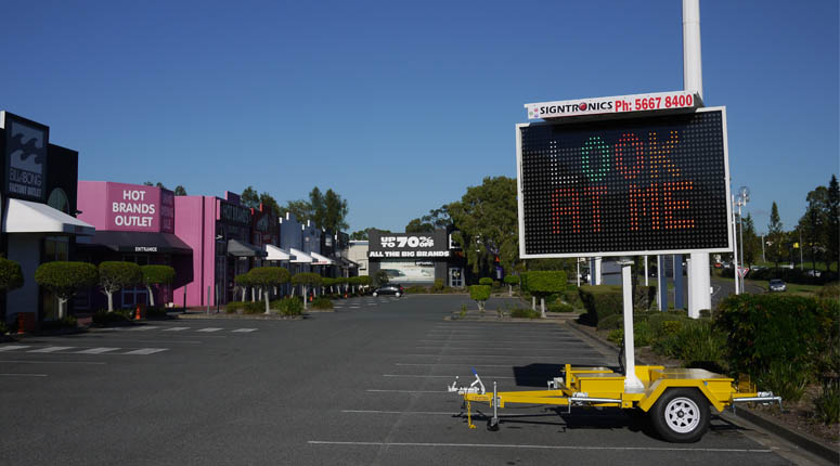 LED VMS Sign Trailer