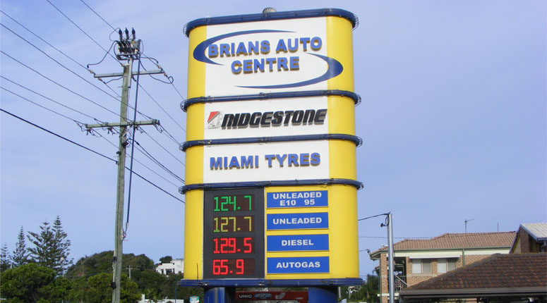 LED Service Station Price Display